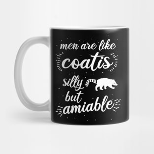 Men coati saying wild animal illustration Mug